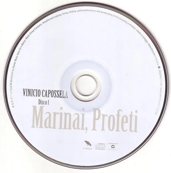 Vinicio Capossela Marinai Profeti e Balene 2xCD usato