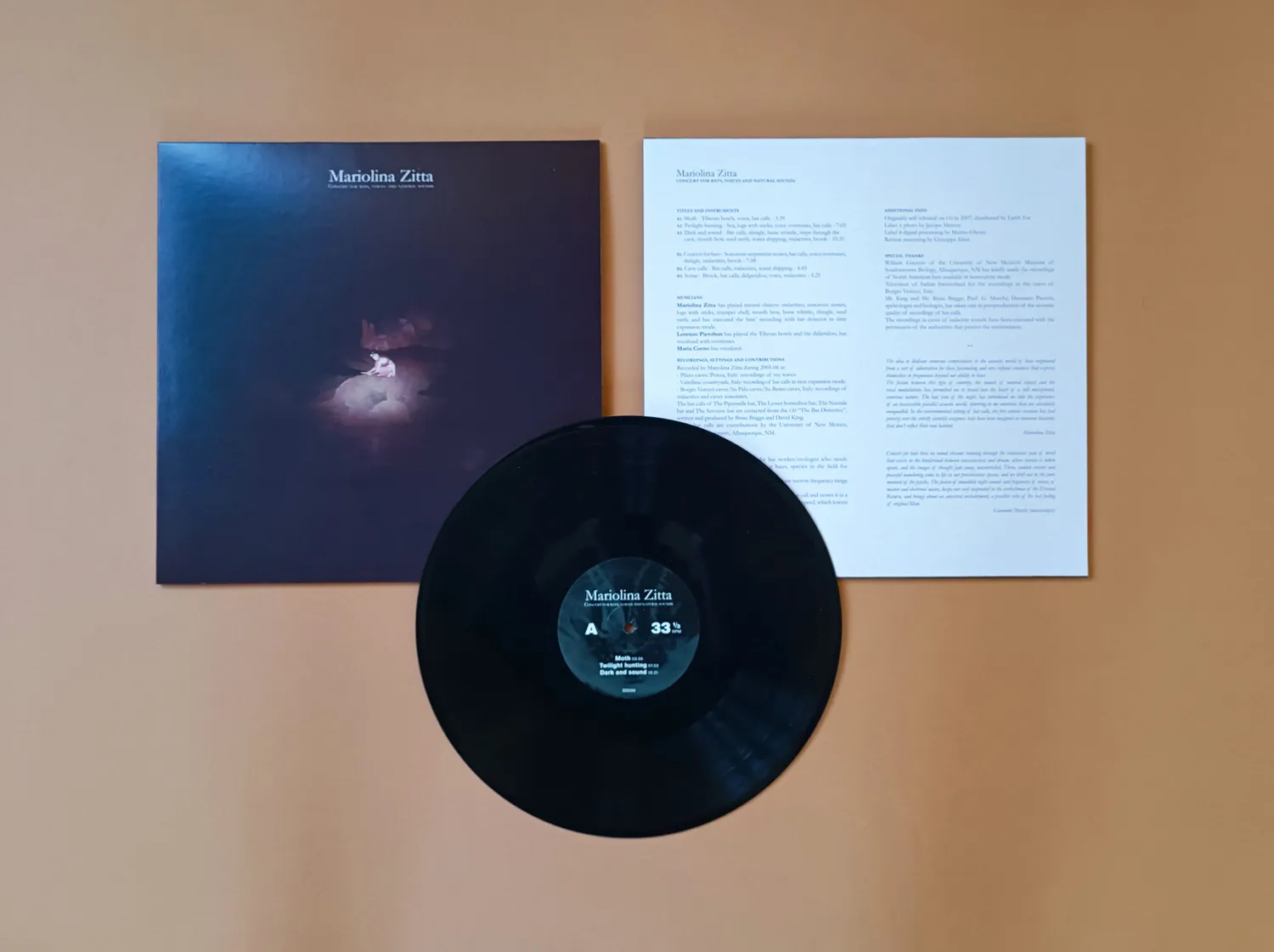 Mariolina Zitta Concert For Bats Voices And Natural Sounds vinile