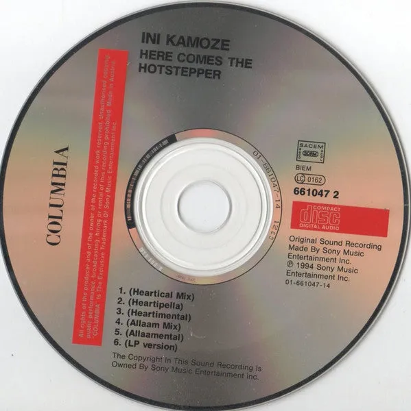 Ini Kamoze Here Comes The Hotstepper CD maxi 1994