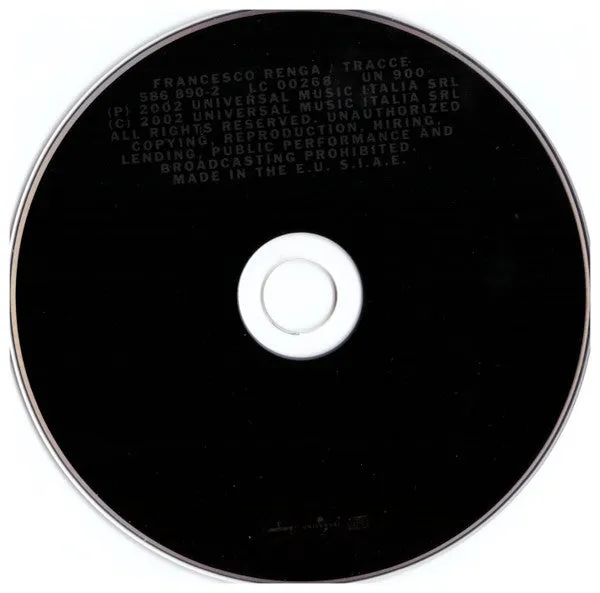 Francesco Renga Tracce CD album 2002 jewel case