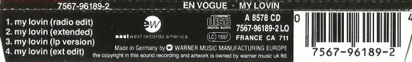 En Vogue My Lovin CD singolo VG+ new jack swing