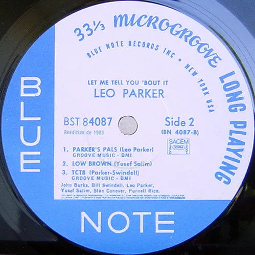 Leo Parker Let Me Tell You Bout It vinile LP ristampa
