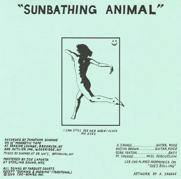 Parquet Courts Sunbathing Animal CD album indie rock