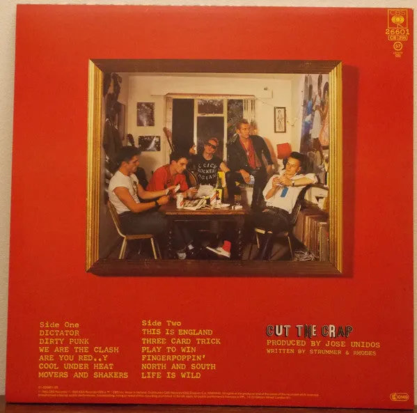 The Clash Cut The Crap vinile LP punk 1985