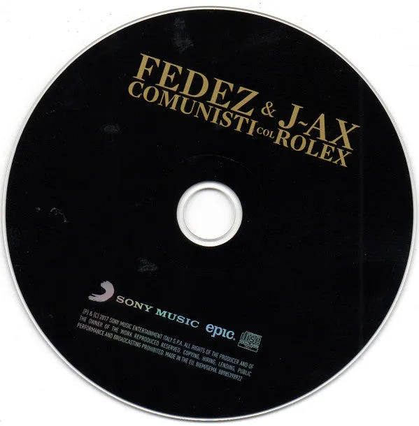 J-Ax Fedez Comunisti Col Rolex CD album VG+