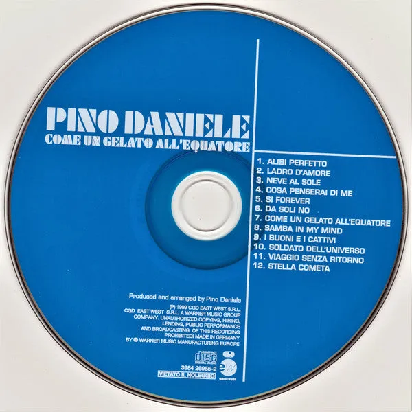 Pino Daniele Come Un Gelato All'Equatore CD album