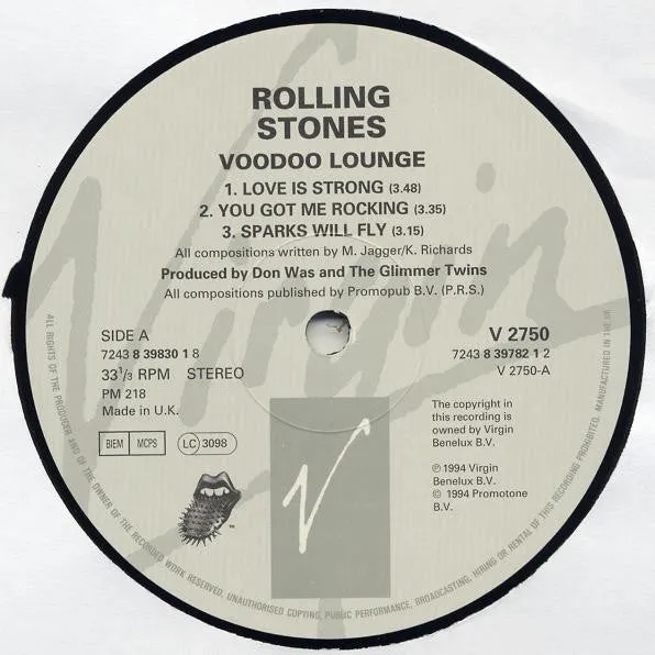 Rolling Stones Voodoo Lounge 2xLP vinile blues rock