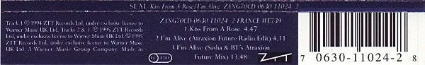 Seal Kiss From A Rose CD singolo 1995 Batman