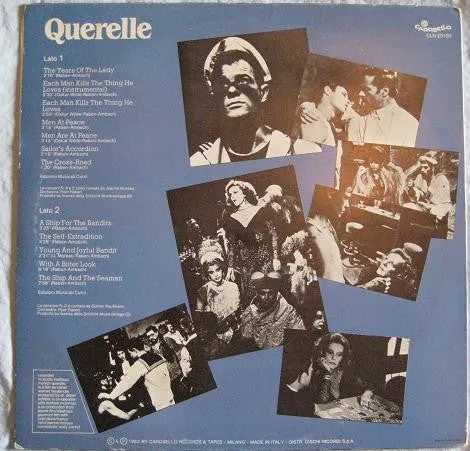 Peer Raben Querelle LP vinile colonna sonora