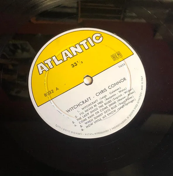 Chris Connor Witchcraft LP mono press italiano 1959