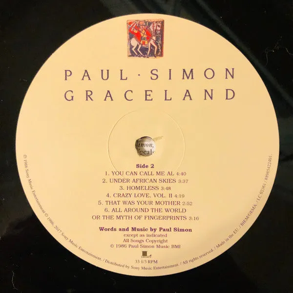 Paul Simon Graceland vinile LP 180g ristampa 2017