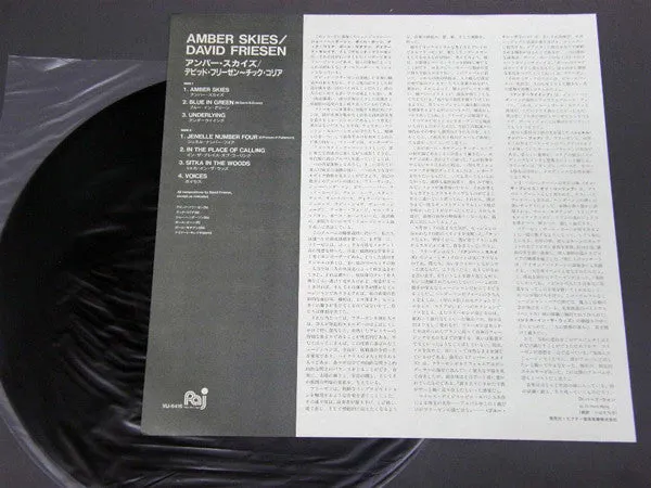David Friesen Amber Skies Vinile LP Pressage Giappone 1984