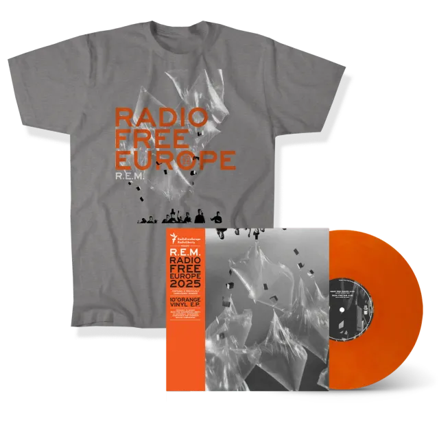 R.E.M. Radio Free Europe 2025 EP vinile 10" + maglietta