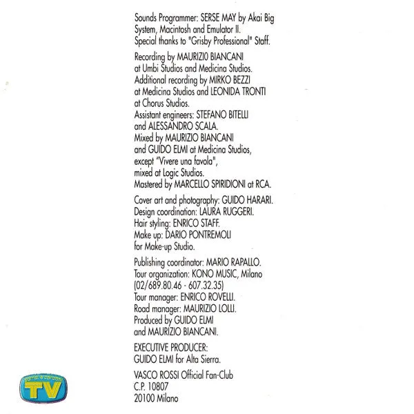 Vasco Rossi C'è Chi Dice No CD album ristampa