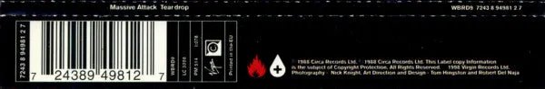 Massive Attack Tear Drop CD singolo trip hop VG+