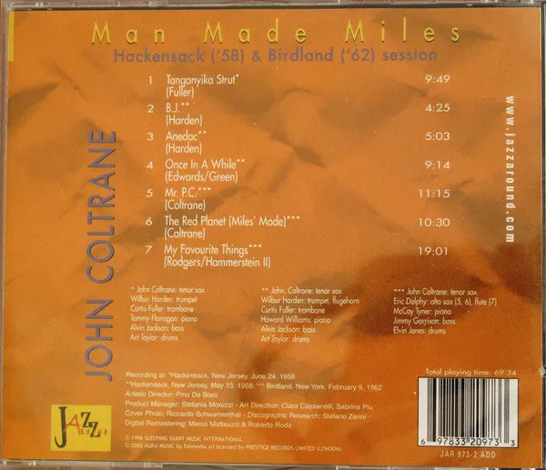 John Coltrane Man Made Miles CD compilation jazz
