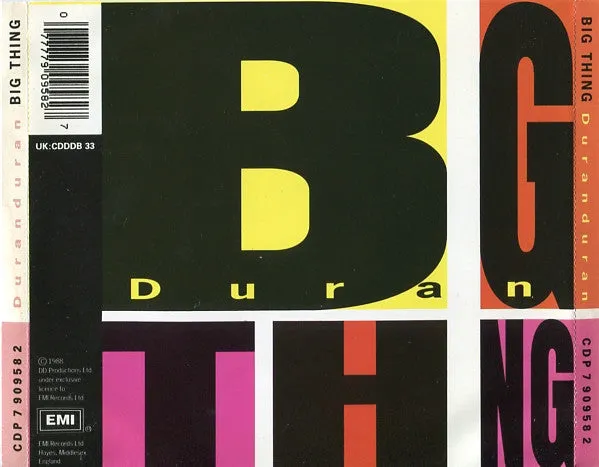 Duran Duran Big Thing CD album synth-pop Europa 1988