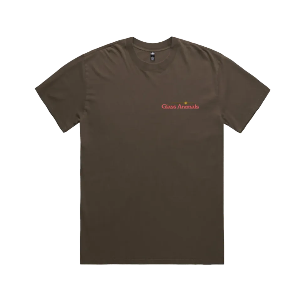 Glass Animals I Love You Tour t-shirt marrone S-XXL