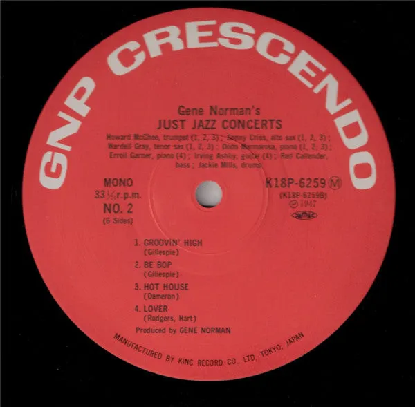 Various Gene Norman Just Jazz Concerts 3 vinili LP mono