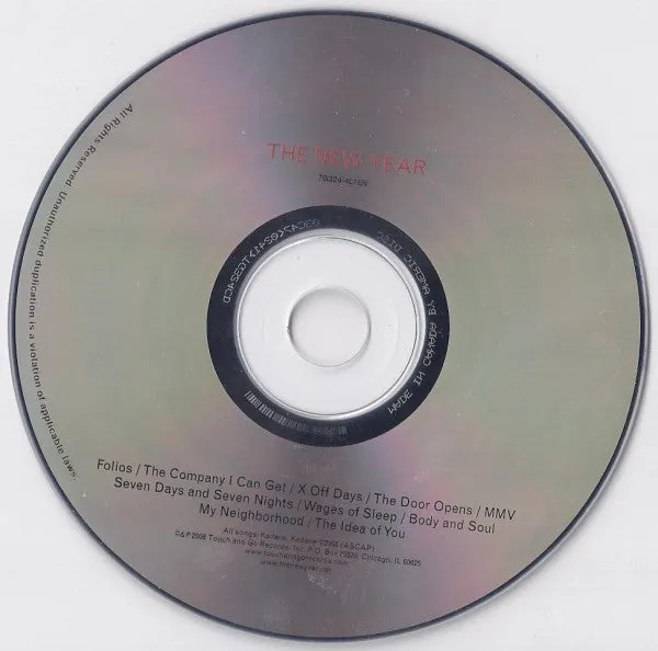 The New Year The New Year CD promo usato indie rock
