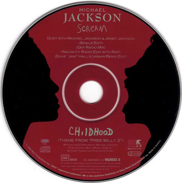 Michael Jackson Scream CD maxi 5 versioni VG+