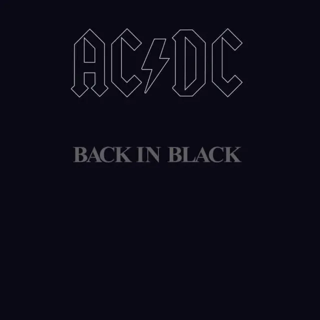 AC/DC Back In Black vinile LP hard rock 1980