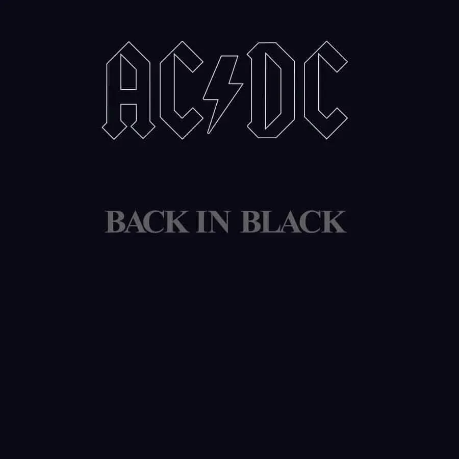 AC/DC Back In Black vinile LP hard rock 1980