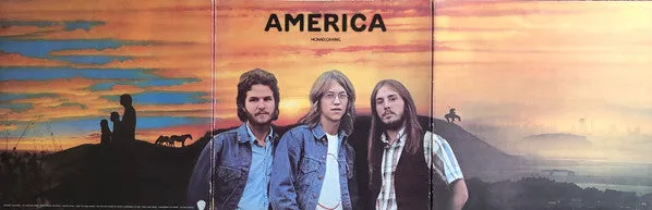 America Homecoming LP vinile 1972 soft rock gatefold usato