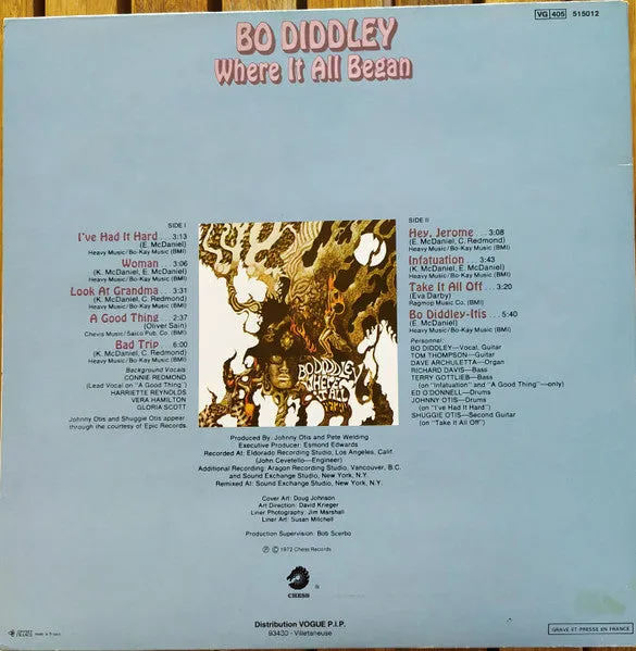 Bo Diddley Where It All Began vinile LP ristampa blues