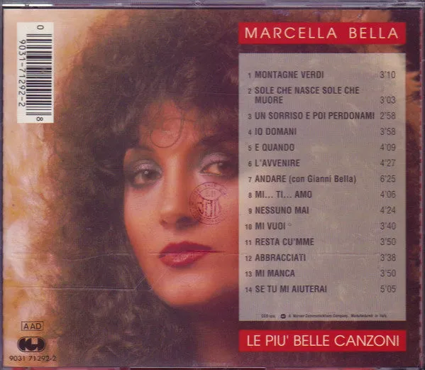 Marcella Bella Le Più Belle Canzoni CD compilation