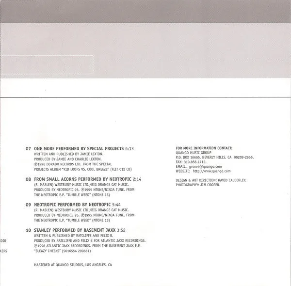 Various A Journey Into Ambient Groove 4 CD comp