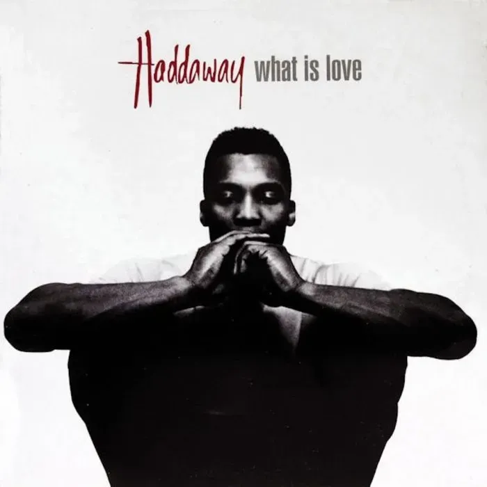 Haddaway What Is Love vinile blu-rosa fluorescente