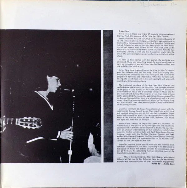 Stan Getz Getz Au Go Go vinile LP ristampa bossa nova