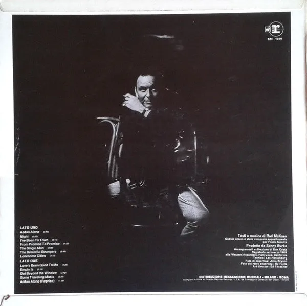 Frank Sinatra A Man Alone vinile LP vocal