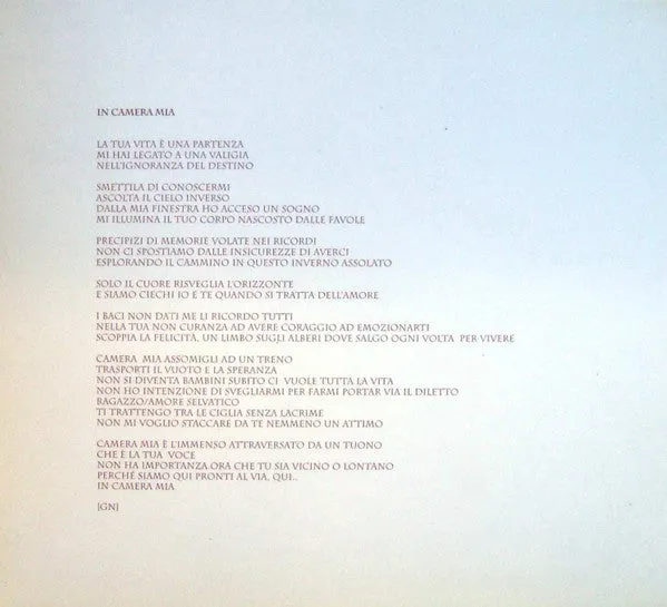 Gianna Nannini Inno CD digipak booklet 2013
