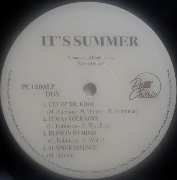 Marlon Hunter It's Summer LP ristampa unofficial Mint