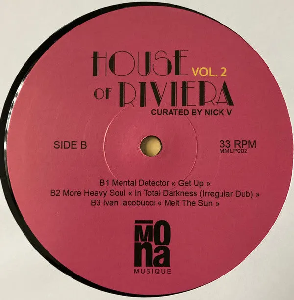 Various House Of Riviera Vol.2 doppio vinile 2x12" house italiana