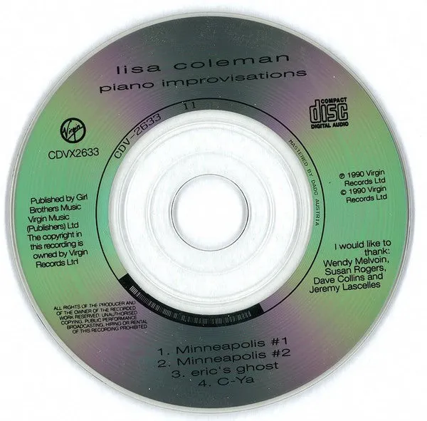 Wendy & Lisa Eroica CDVX 2633 CD edizione limitata synth-pop