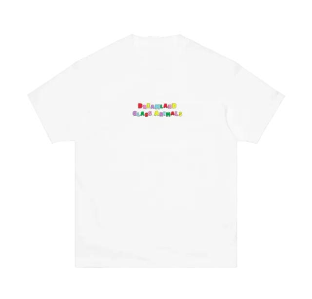 Polydor Records Dreamland t-shirt bianca ricamata cotone