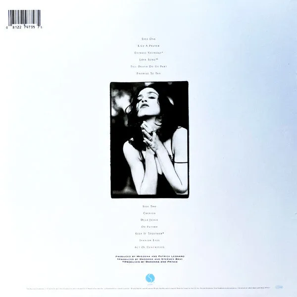 Madonna Like A Prayer vinile LP ristampa 2020 mint