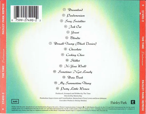 The Time Pandemonium CD album funk 1990