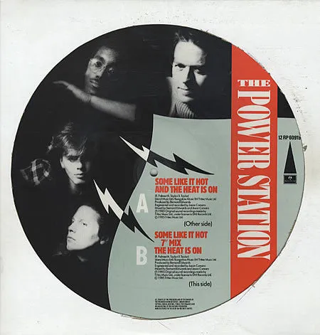 Power Station Some Like It Hot 12" picture disc pop rock VG+