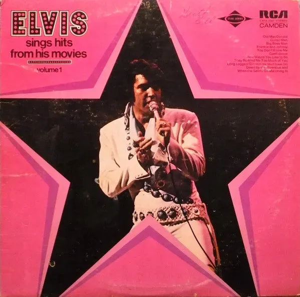 Elvis Presley Sings Hits From His Movies Vol 1 vinile LP