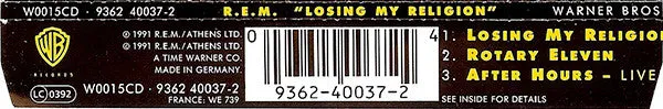 R.E.M. Losing My Religion CD singolo 1991 VG+