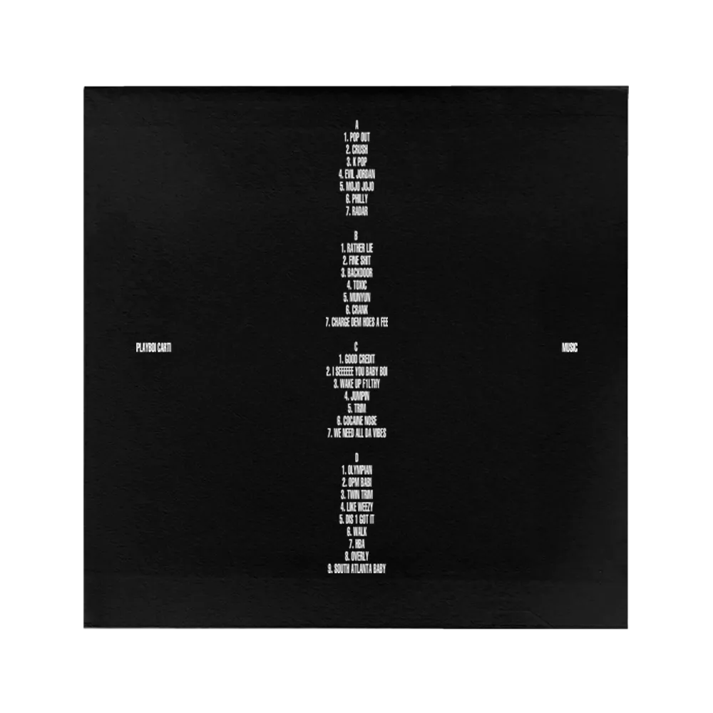 Playboi Carti Music vinile doppio LP 30 brani