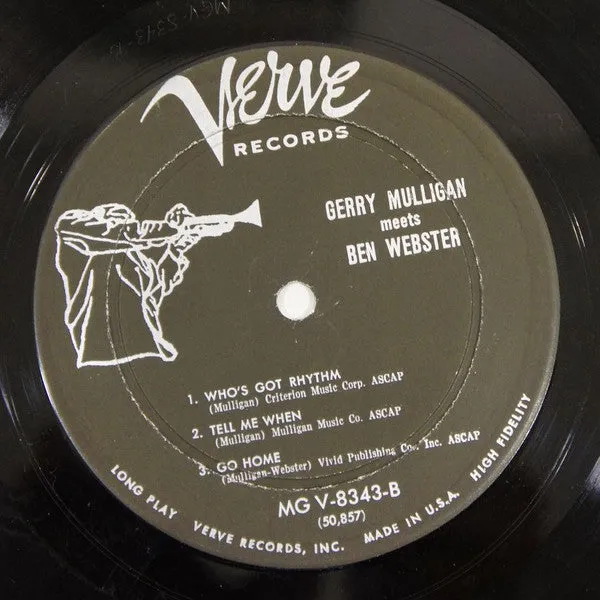 Gerry Mulligan Ben Webster LP mono 1960 vinile jazz usato