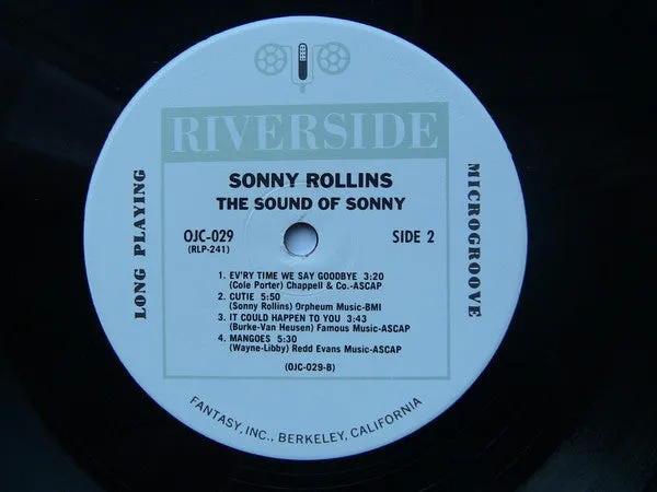 Sonny Rollins The Sound of Sonny LP mono Mint