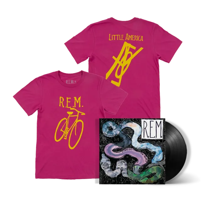 R.E.M. Reckoning LP + t-shirt Little America vinile bundle berry