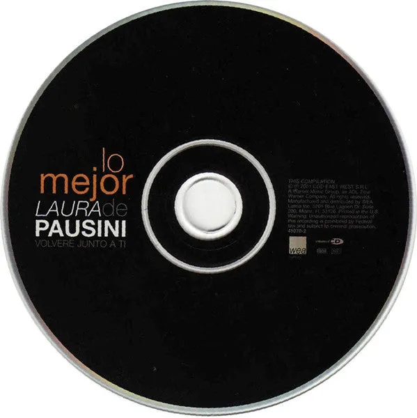 Laura Pausini Lo Mejor Volvere Junto A Ti CD comp