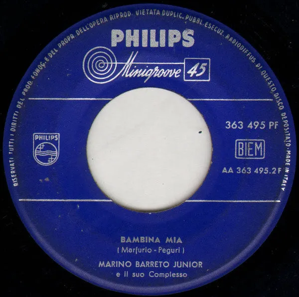 Marino Barreto Sorridimi Ancor 45 giri 7" NM